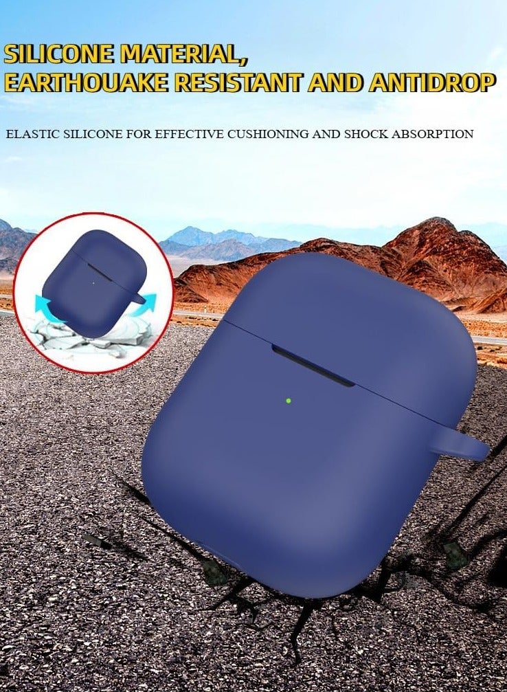 Earphone Protective Case Suitable For Oraimo Freepods Neo Otw 330s  Cover Shockproof Shell Washable Silicone Housing Anti Dust Sleeve Frame (Blue)  - Image 5