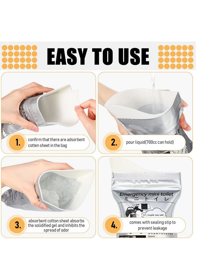 RATSAW Portable Portable Toilet Urinal Bag Travel Vomit Bag  - Image 3