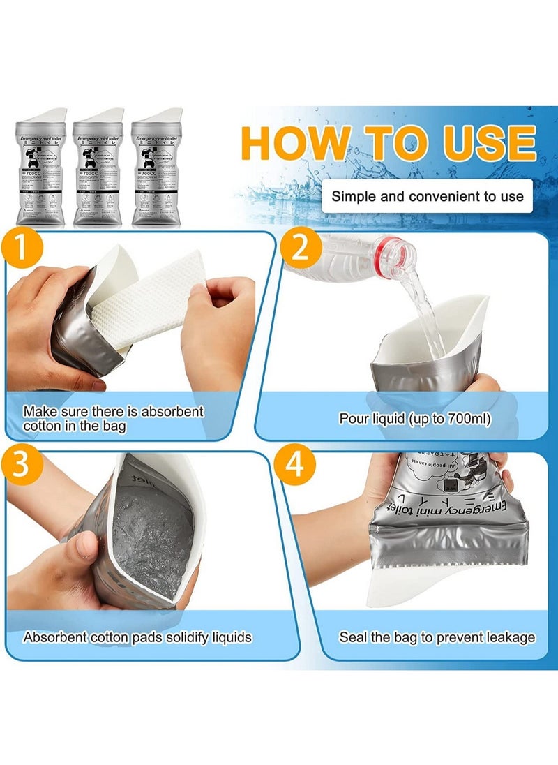 RATSAW Portable Portable Toilet Urinal Bag Travel Vomit Bag  - Image 4
