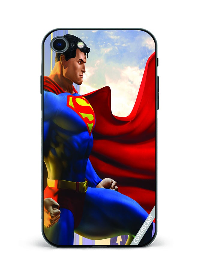 COVERSCART Protective Case Cover For Apple iPhone 7 Superman Design Multicolour