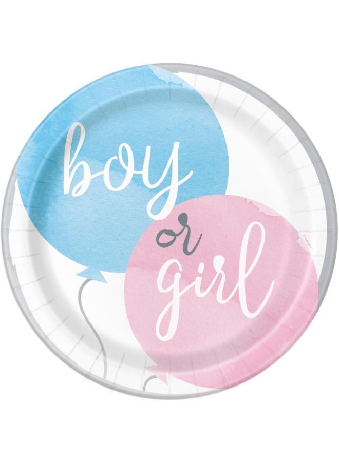 Unique Gender Reveal Party 9" Plates - Image 1