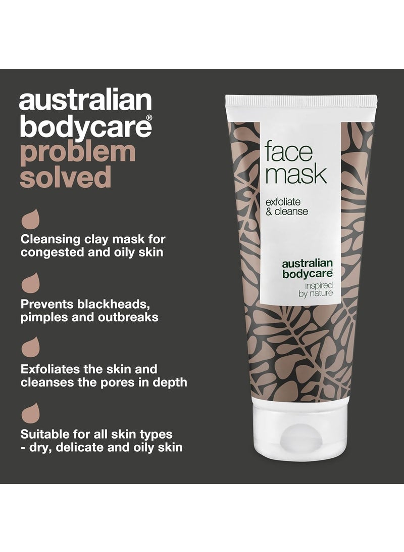 AUSTRALIAN BODYCARE Face Mask 100ml Tea Tree Face Mask Deep Pore Cleanser Detox Clay Mask for Women and Mens Skincare Blackhead and Pores Exfoliating and Antibacterial Acne Friendly Vegan - Image 2