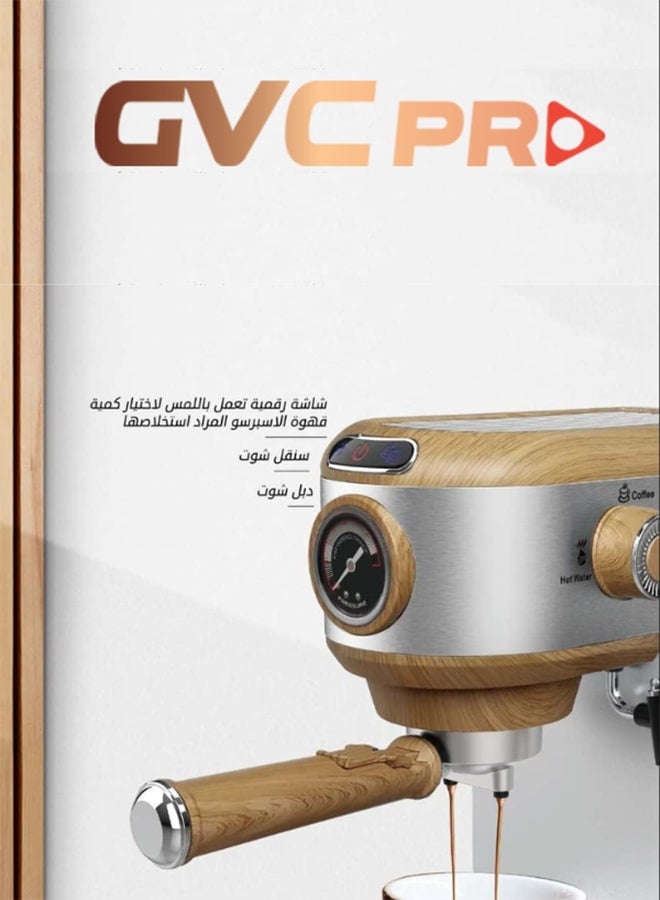 جي في سي برو مكينة القهوة الاسبرسو الخشبية من جي في سي برو GVCM-1999 1 L 1450 W GVCM-1999 - Image 3