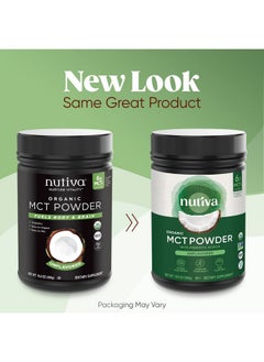 Nutiva Organic Mct Powder With Prebiotic Acacia Fiber Classic 10.6 Oz Usda Organic Nongmo Nonbpa Vegan Glutenfree Keto & Paleo Instant Beverage Or Boost To Coffee & Smoothies  - Image 2