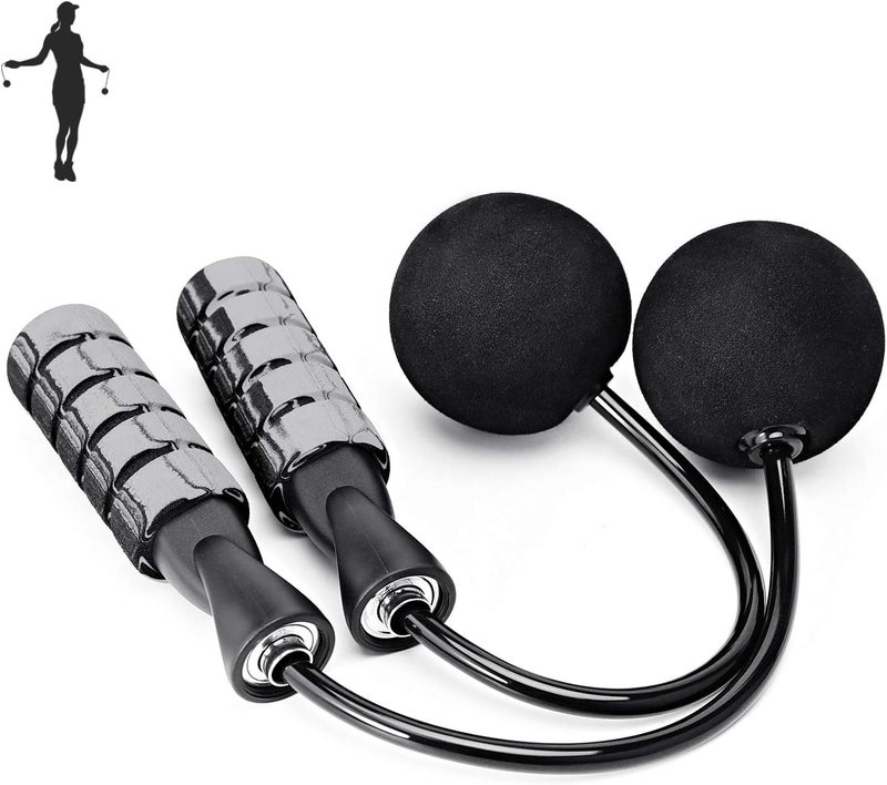 APLUGTEK Jump Rope, Training Ropeless Skipping Rope for Fitness, Adjustable Weighted Cordless Jump Rope for Men and Women - Image 1