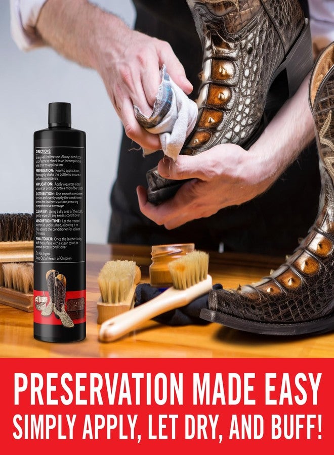 Berkland Exotic Leather Conditioner for Boots - Made in USA Leather Cleaner Specially Formulated to Clean & Condition Your Reptile & Exotic Skins - Snakeskin Conditioner - Crocodile Leather Conditioner - 8oz - Image 3