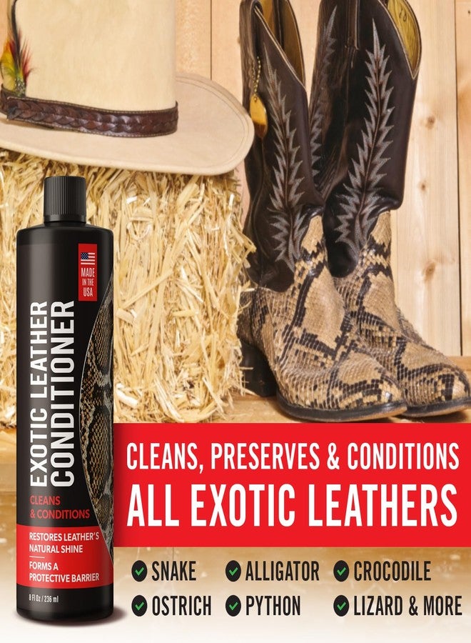 Berkland Exotic Leather Conditioner for Boots - Made in USA Leather Cleaner Specially Formulated to Clean & Condition Your Reptile & Exotic Skins - Snakeskin Conditioner - Crocodile Leather Conditioner - 8oz - Image 2