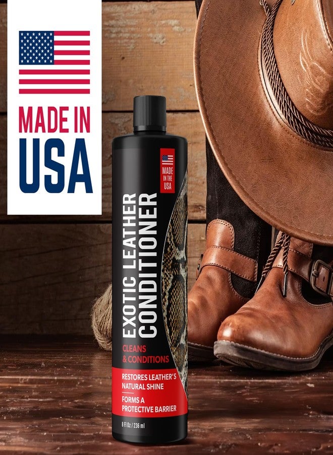 Berkland Exotic Leather Conditioner for Boots - Made in USA Leather Cleaner Specially Formulated to Clean & Condition Your Reptile & Exotic Skins - Snakeskin Conditioner - Crocodile Leather Conditioner - 8oz - Image 4