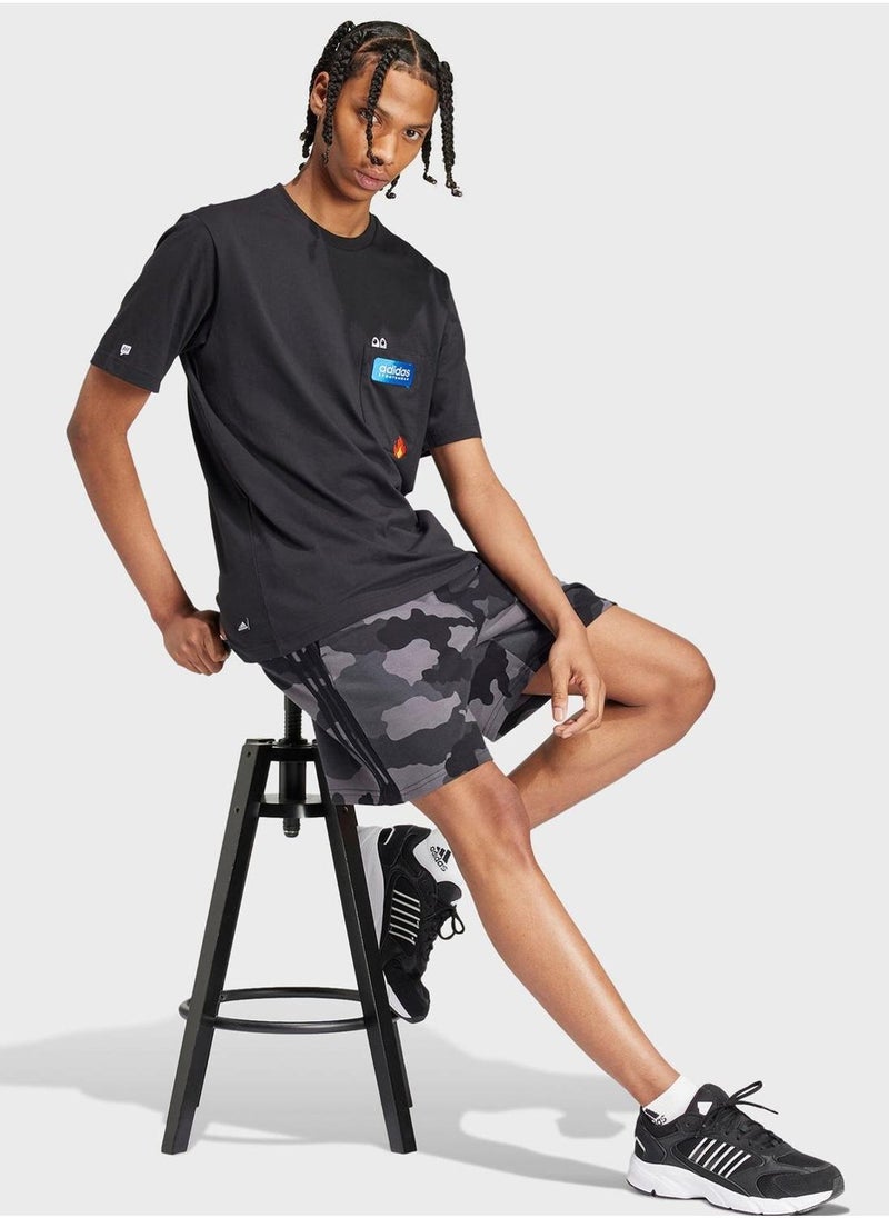 adidas M Remoji Pkt T Black Training T-Shirts XS - Image 5