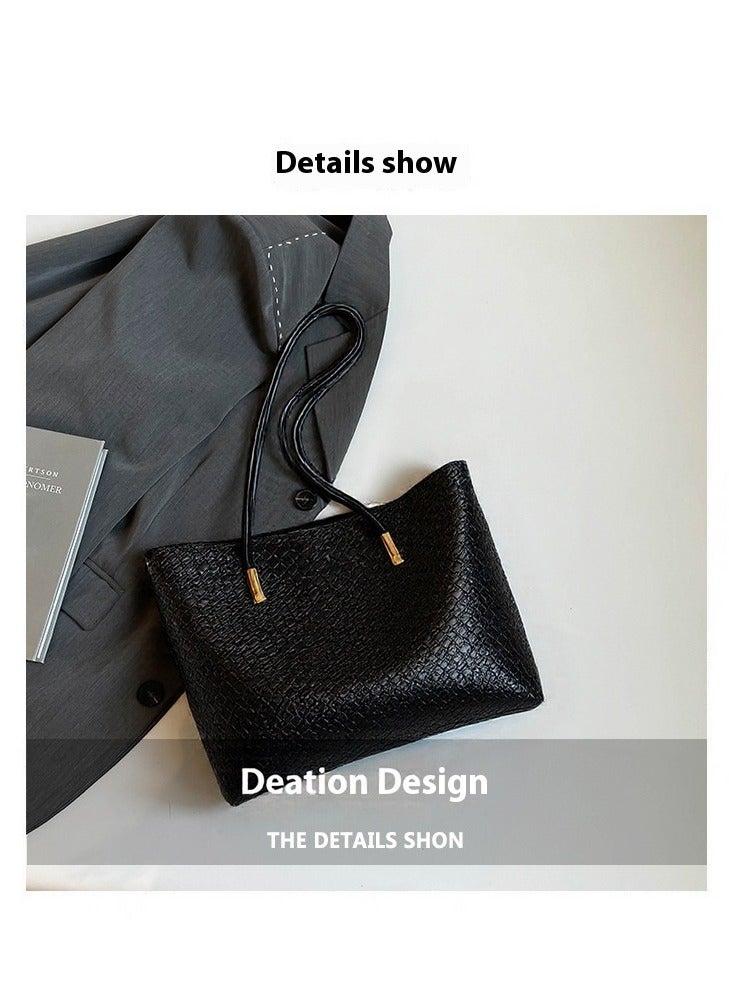 Tote bag large capacity bag women's bag high-end shoulder bag commuter handbag - Image 3