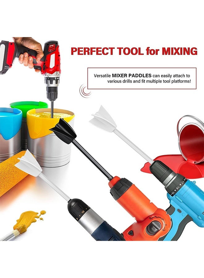 Resin Mixer Paddles for Resin Drill, Epoxy Mixer Attachment for Drill, Paint Mixer/Paint Stirrer for Mixing Resin, Epoxy, Silicone Molds,Paint Stirrer Drill Attachment for Resin(4pack)  - Image 3