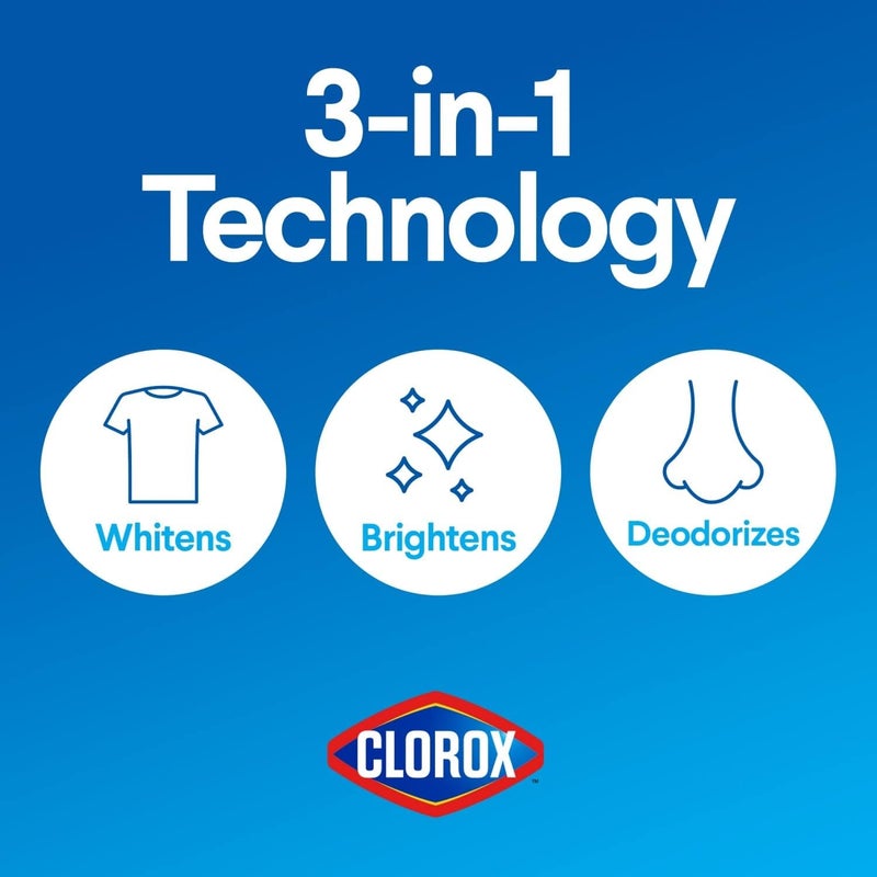 Clorox Splash-Less Bleach, Concentrated Formula, Clean Linen, 40 Ounce Bottle - Pack of 2 (Package May Vary) - Image 5