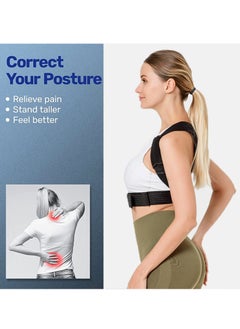 KASTWAVE Adjustable Posture Corrector for Women and Kids - Breathable Upper Back Brace, Back Straightener for Pain Relief from Neck, Shoulder, and Hunching (Size M)  - Image 3