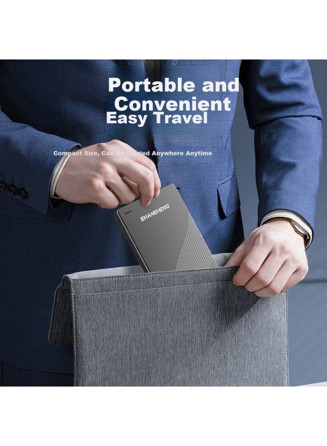 Shansheng 1tb Portable Hard Drive Usb 3.0 Dual Disk Backup P5 China Red High-speed Transmission 2.5-inch External Computer Hard Drive Storage Data Photos Stable Durable - Image 2
