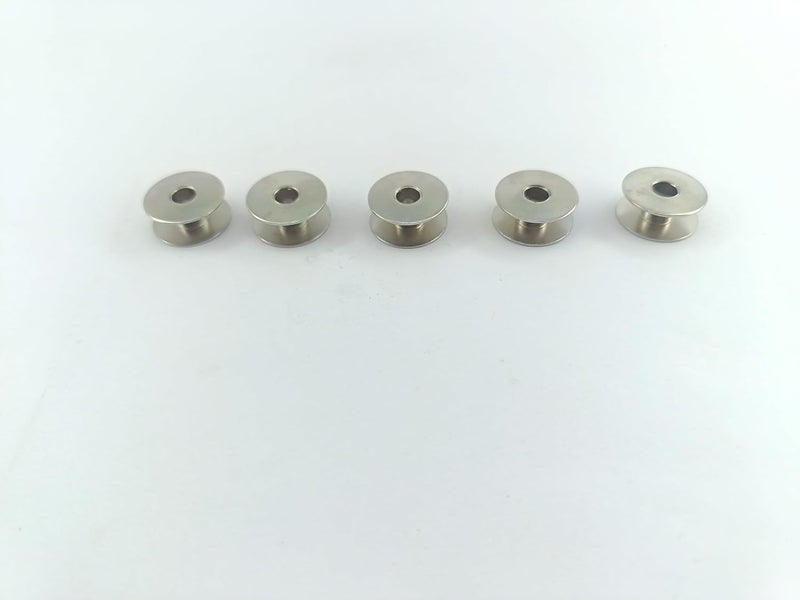 advancedestore advancedestore Pack of 5 Big Sewing Machine Plain BobbinsSteelSewing Machine Bobbins Thread Bobbins  - Image 5