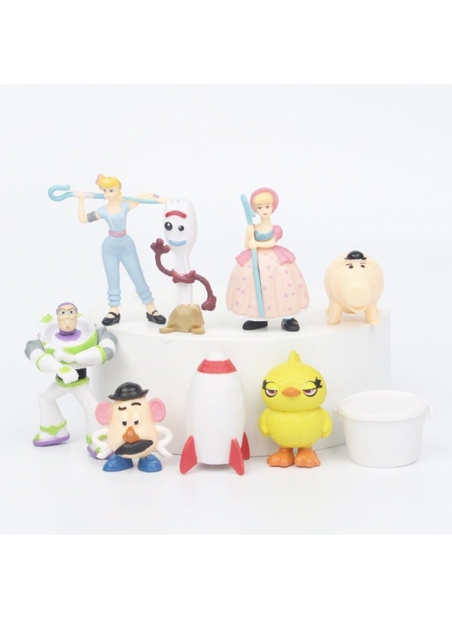 عام وودي الطنين سنة ضوئية تريس تعانق التنين الراعي فتاة دمية الديكور الصغير حفلة عيد ميلاد مجموعة الديكور اللعب هدايا للعائلة والأصدقاء - Image 2