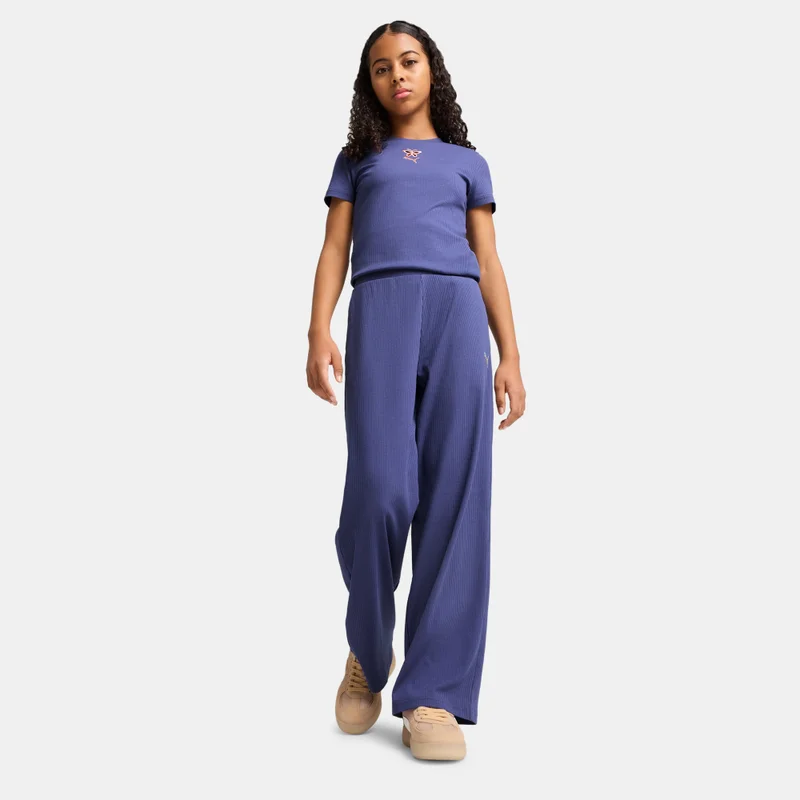 PUMA Kids' Butterfly Vibe Ribbed Pants