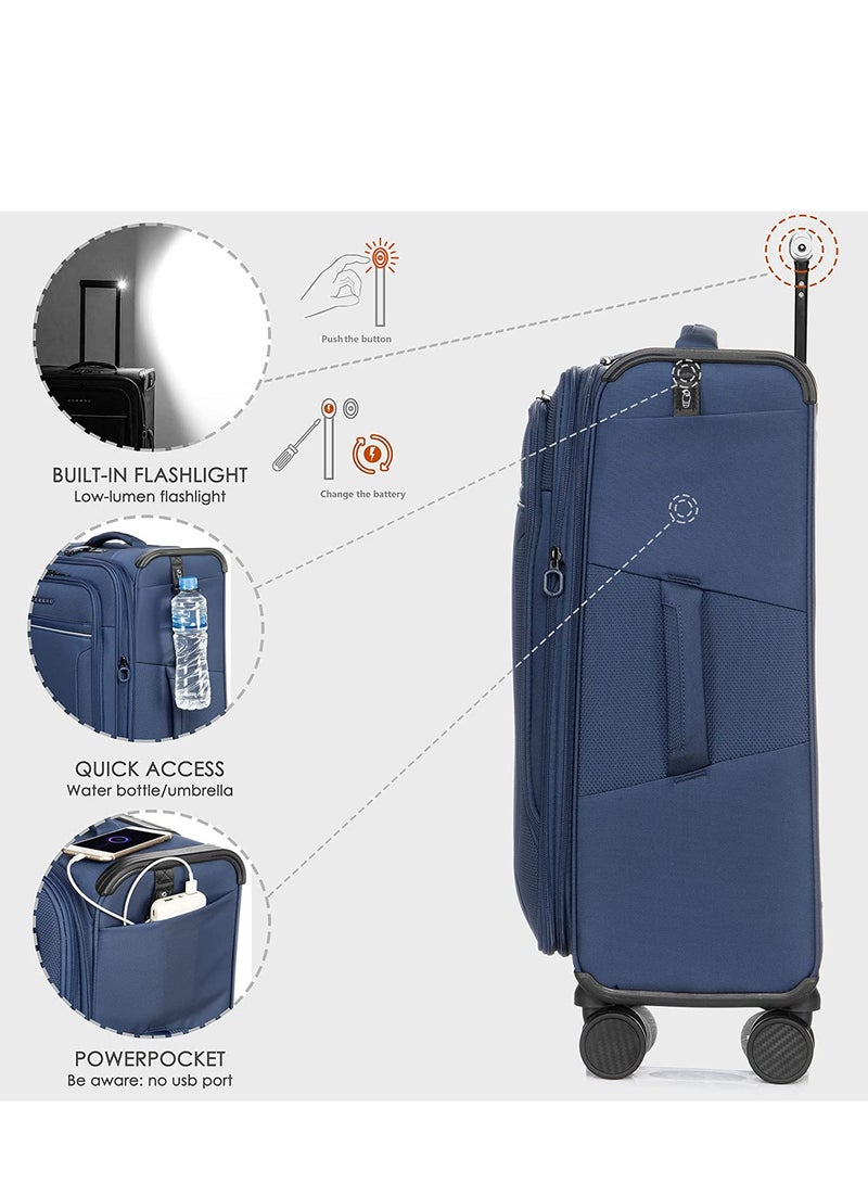 Verage  Softside and Lightweight Luggage Set of 3 - Image 3