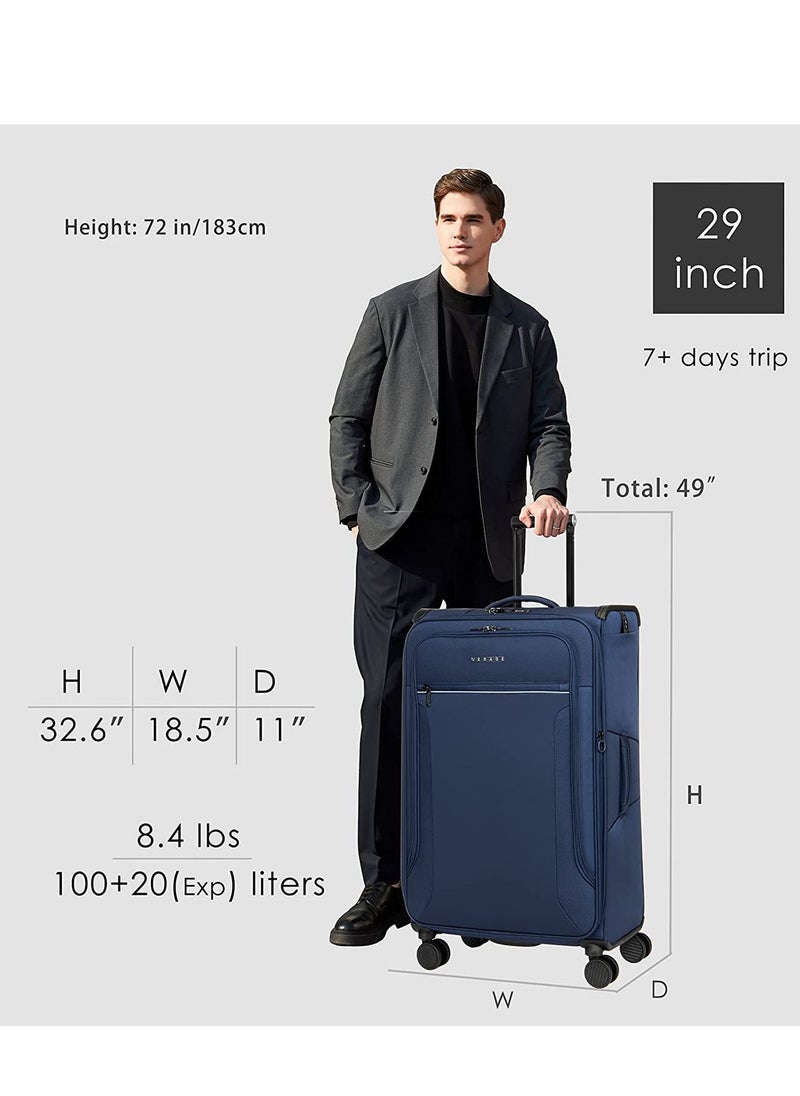 Verage  Softside and Lightweight Luggage Set of 3  - Image 2