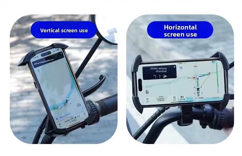 AUGEN Universal Mobile Holder for Bikes with One Click Locking Phone Holder 360° Rotation Phone Mount Anti-Slip and Adjustable Angle for Motorcycles, Bicycles, E-Bikes, Scooters (M2B) - Image 4