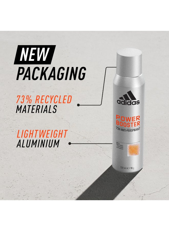 Adidas Power Booster Anti-Perspirant Spray 150ml - Image 3
