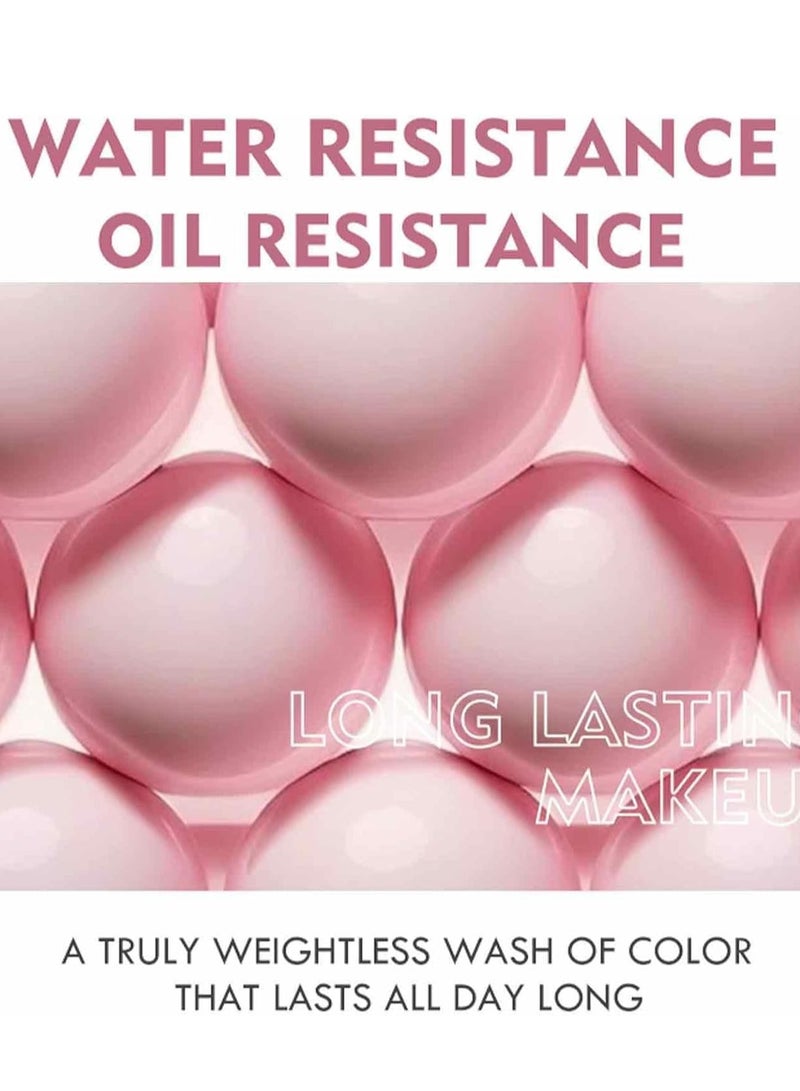 pudaier بلشر وجه مات طويل الأمد مكياج بلسم مقاوم للماء مغذي للوجه بلشر كريمي للكونتور والخدود مدعوم بزيت الخروع وفيتامين E بلشر عالي الصبغة لإشراقة طبيعية 06 - Image 5