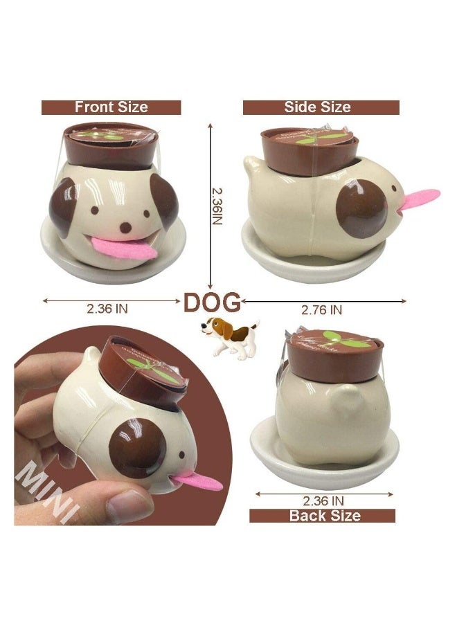Generic 3 Pieces Watering Animal Planter Self Watering Planter Drinking Animal Tongue C ute Style Ceramic Mini Backpack Plant Pot - Image 5