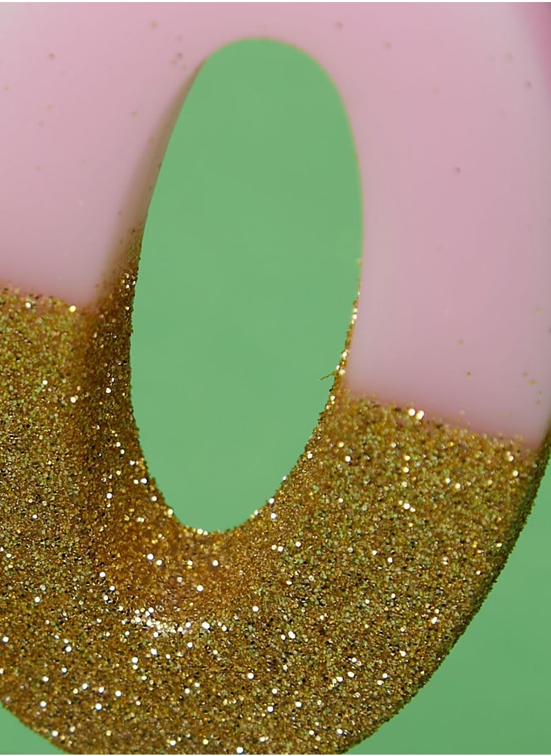 Talking Tables Glitter Number 0 Candle  - Image 2