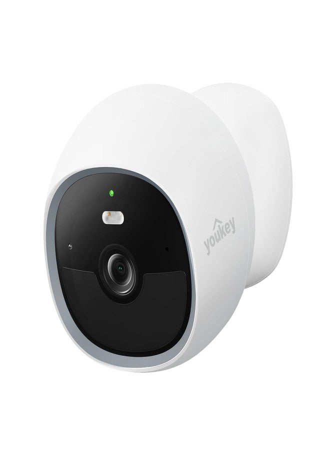 youkey S320 Magnetic Wire-Free Camera 2.5K QHD Security Camera with Dual Band WiFi 6, Built-in 8GB Storage, Color Night Vision, AI Human Pet Detection, IP65, No Monthly Fees - Image 1