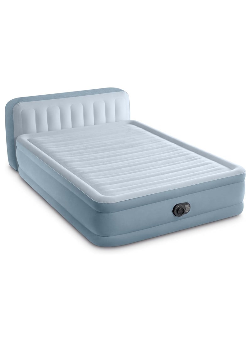 Intex Plush Headboard Air Mattress Queen Size 1.52m x 2.03m x 86cm with Built-in Pump Raised Design for Extra Comfort and Stability Model 64450 - Image 2