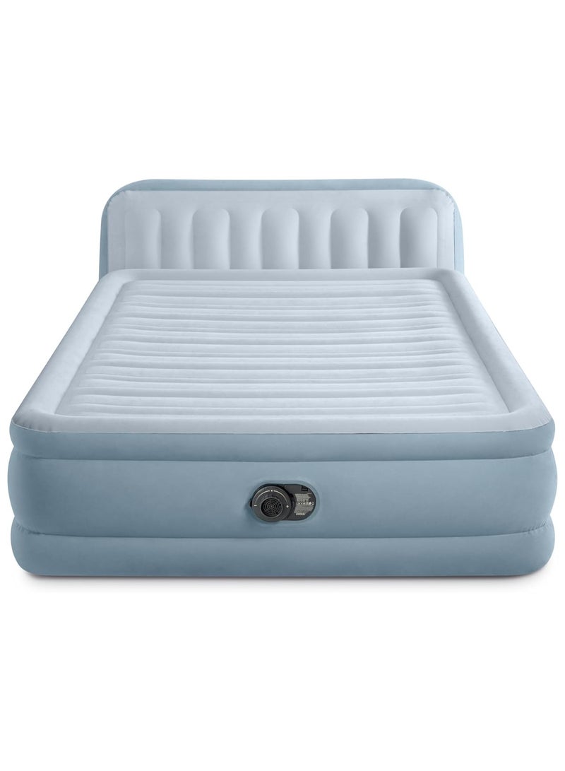 Intex Plush Headboard Air Mattress Queen Size 1.52m x 2.03m x 86cm with Built-in Pump Raised Design for Extra Comfort and Stability Model 64450 - Image 3
