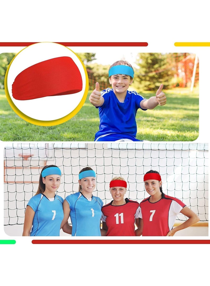 ChicAbode 6 Pcs Kids Boys Headbands, Athletic Sweatbands, Kids Sweat Bands, Sweat Absorbing, Not Easy to Tear, Breathable and Durable, for Climbing, Running, Hiking, Cycling - Image 3