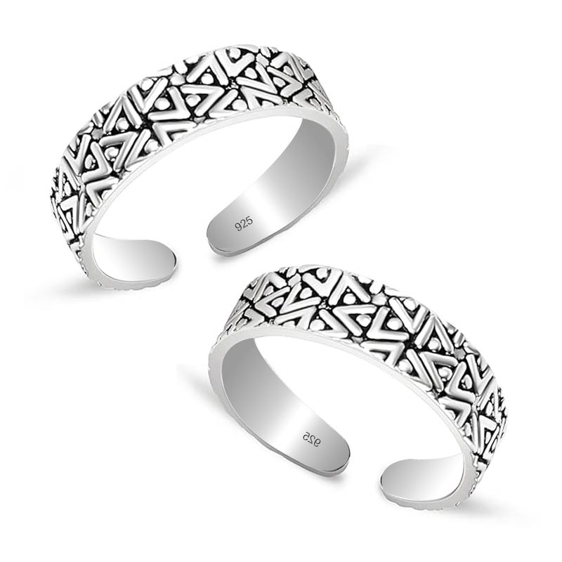 LeCalla Pure 925 Sterling Silver Toe Rings for Women | BIS Hallmarked Toering Foot Jewelry Gift for Birthday Wedding Anniversary - Image 4