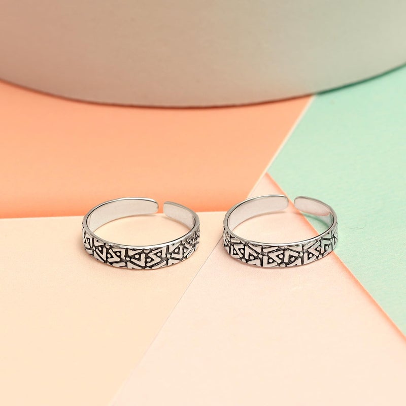 LeCalla Pure 925 Sterling Silver Toe Rings for Women | BIS Hallmarked Toering Foot Jewelry Gift for Birthday Wedding Anniversary - Image 3