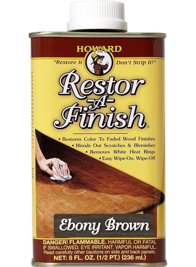 HOWARD RF8008 RF8 Restor-A-Finish 8oz, 8 oz, Ebony Brown, 8 Fluid Ounces - Image 1