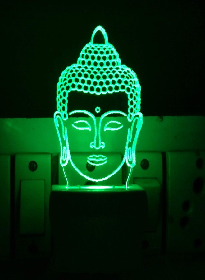 UKANI 3D Illusion Colorful God Buddha Design Led Night Lamp for Home/Gift (Size 3 Inch) - Image 4