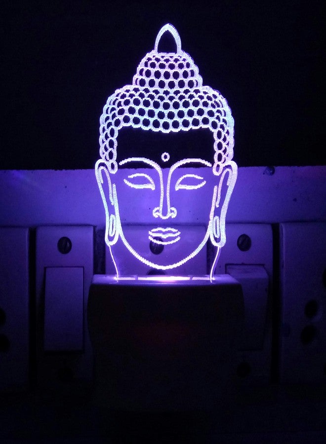 UKANI 3D Illusion Colorful God Buddha Design Led Night Lamp for Home/Gift (Size 3 Inch) - Image 2