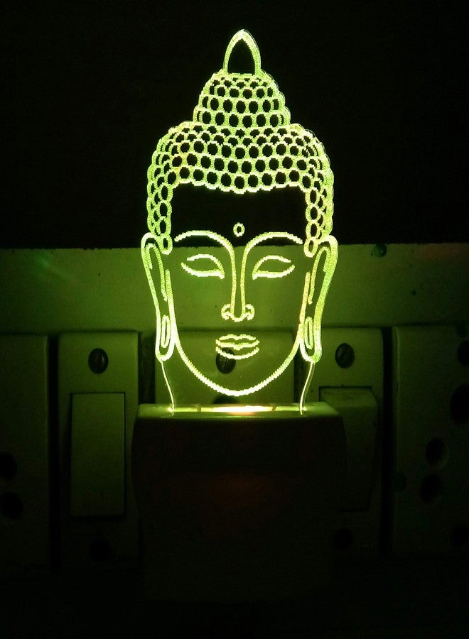 UKANI 3D Illusion Colorful God Buddha Design Led Night Lamp for Home/Gift (Size 3 Inch) - Image 3