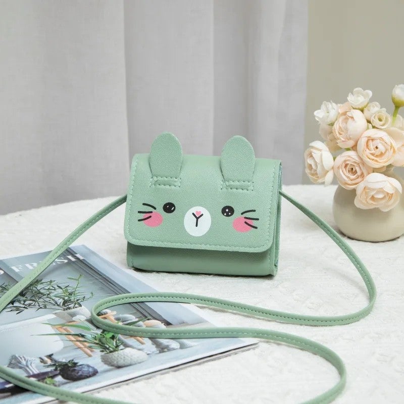 Y&D New Fashion Cartoon Printing  Girls Purses PU Leather Cute Side Bag for Girls Stylish Simple Mini Crossbody Bags - Image 1
