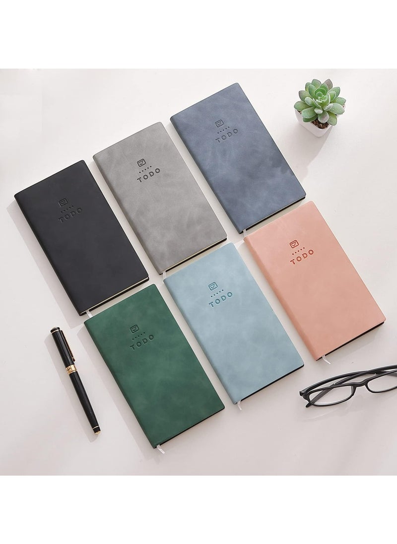 CMGTYYD - To Do List Notebook, 2 Pcs 196 Pages Soft Leather Pocket To Do List Notepad Checklist for Daily Plans School Supplies for High School Students Study Schedule Notebook - Image 1