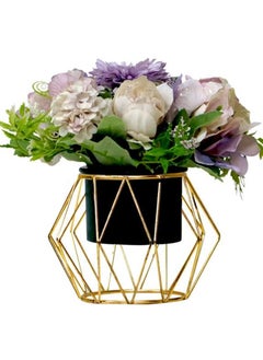 AIWANTO Potted Artificial Flower Decoration for Home Office Table Mini Potted Fake Flowers with Vase Centerpiece Decor  - Image 2