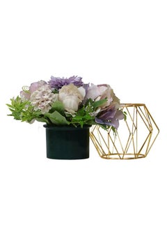 AIWANTO Potted Artificial Flower Decoration for Home Office Table Mini Potted Fake Flowers with Vase Centerpiece Decor  - Image 3