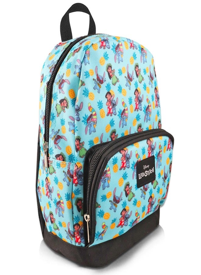 Lilo & Stitch Lilo and Stitch Mini Backpack for Women - 10” Canvas Stitch Backpack with Front Pocket Plus Bookmark | Lilo and Stitch Backpack Purse Bundle - Image 3