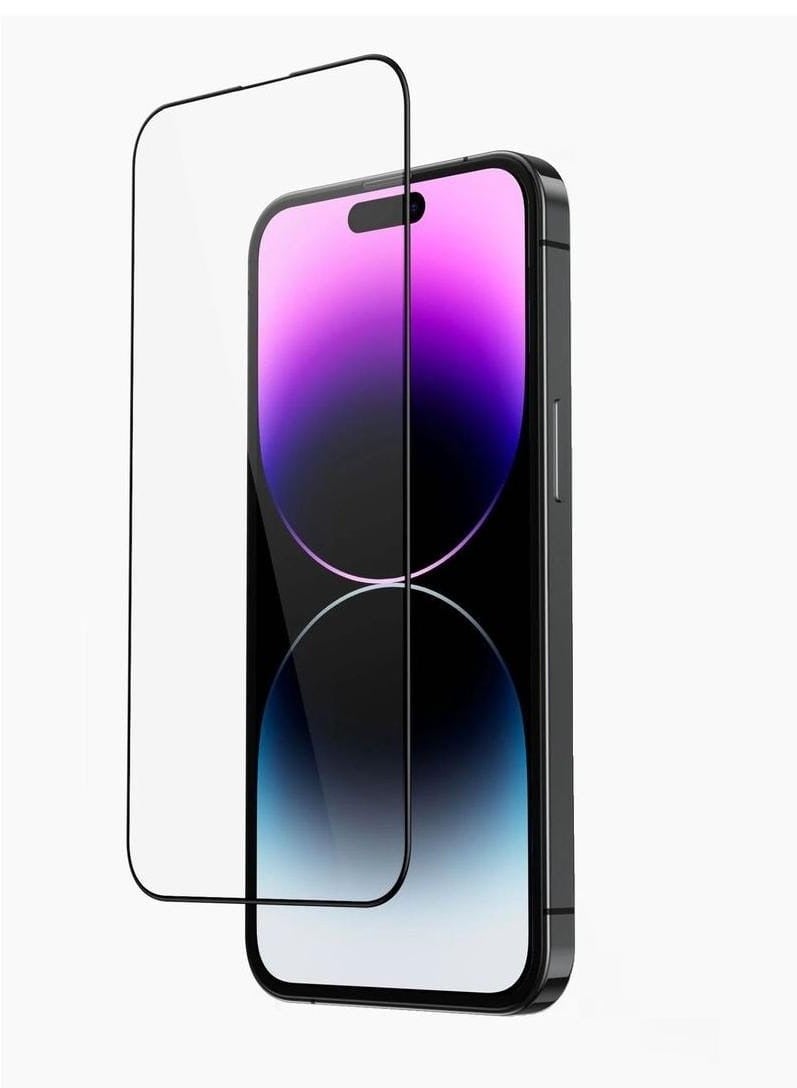 2Pack for iPhone 14 Pro Soft TPU Case Cover with Screen Protector 9H Tempered Glass White/Clear - Image 4