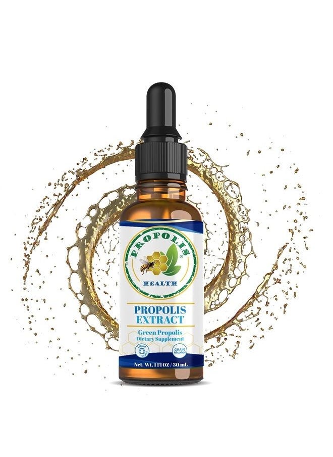 Propolis Health - Bee Propolis Extract - Brazilian Bee Propolis - 30 Days Supply - Propolis Liquid Supplement - Propolis Drops - Image 1