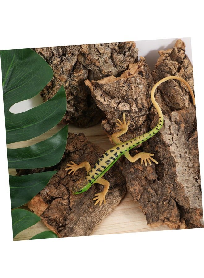Veemoon 4pcs Cork Bark for Terrarium, Reptile Bark Cork Natural Bark Reptile Tank Bark Decor Wooden Climbing Platform for Turtle Geckos Lizard Spider Landscaping Tree Bark Decor - Image 5