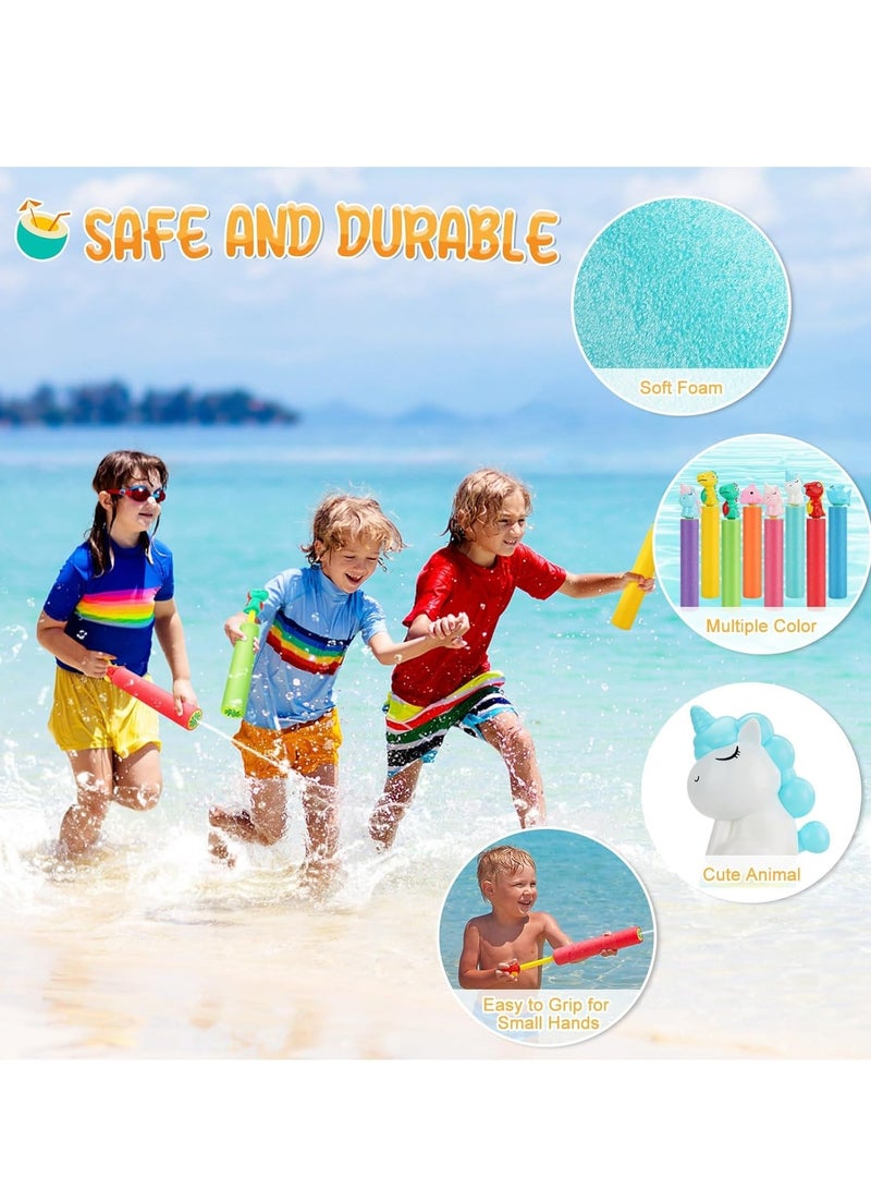 Excefore Water Squirter for Kids, Super Foam Soakers Blaster Squirt Guns, Pool Noodles Toy with Plastic Handle Summer Swimming Beach Garden Fighting Game,Outdoor Toys for Kids Boys Girls Adults (8 Pack) - Image 4