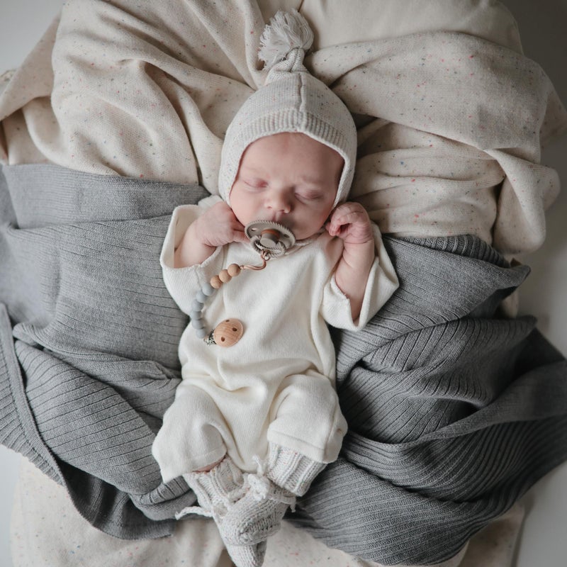 فريج Rope Natural Rubber Baby Pacifier | Made in Denmark | BPA-Free (Olive/Sage, 6-18 Months) - Image 4