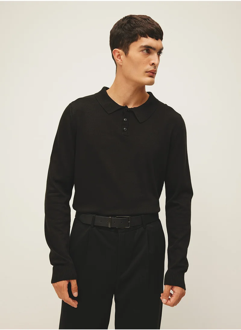 DeFacto Slim Fit Polo Neck Sweater