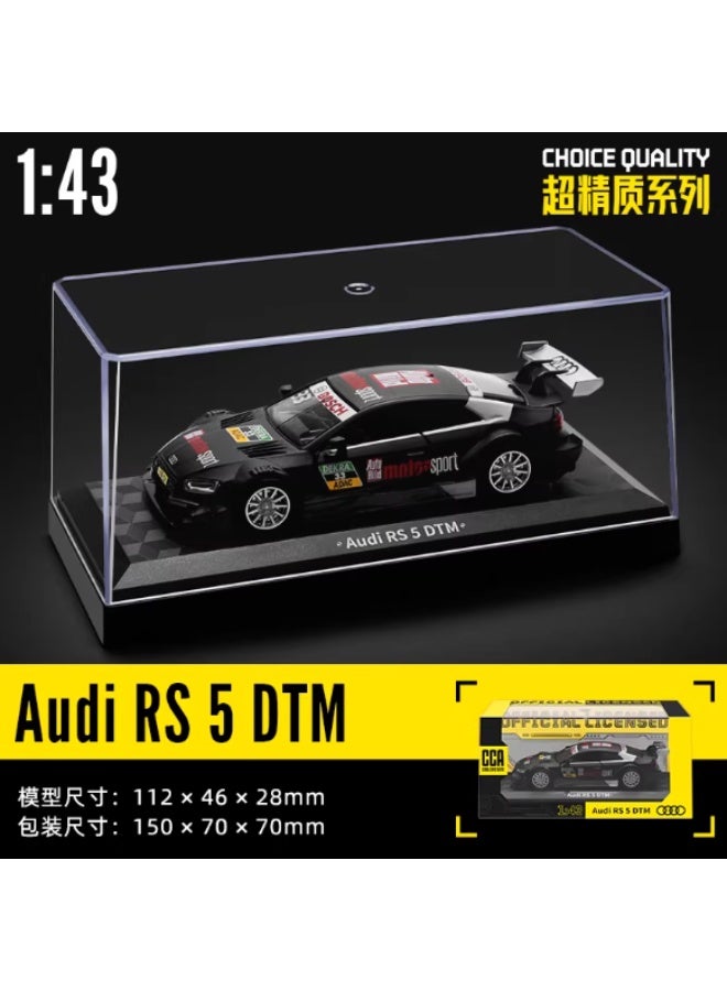نموذج سيارة أودي RS5 DTM بمقياس 1:43 مصنوع من معدن الزنك مع صندوق عرض أكريليكي - Image 1